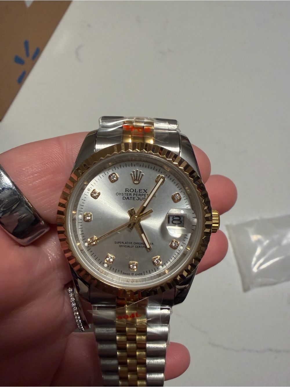41mm men’s  Two-Tone Gold & Silver Men's Watch